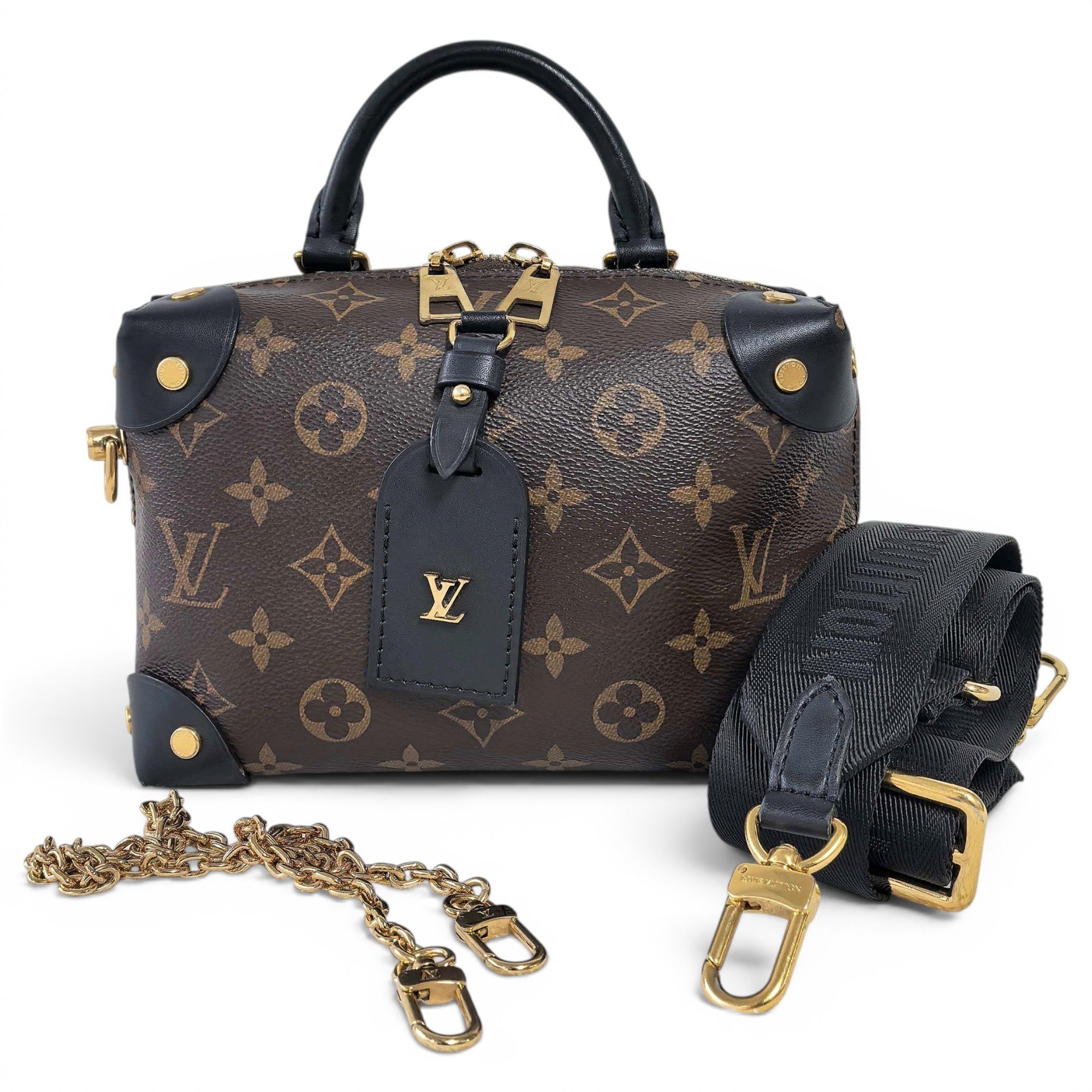 Petite Malle Souple leather handbag