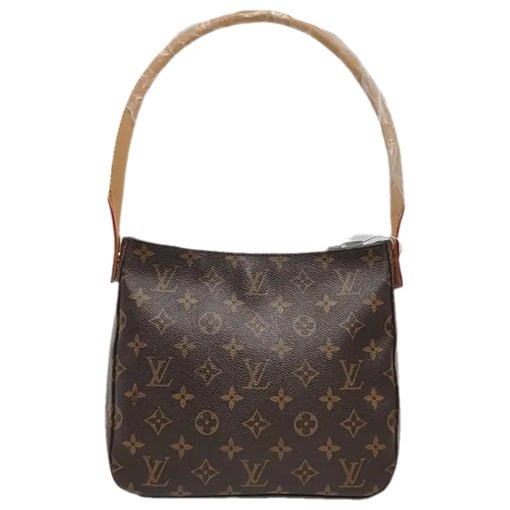 Looping leather handbag
