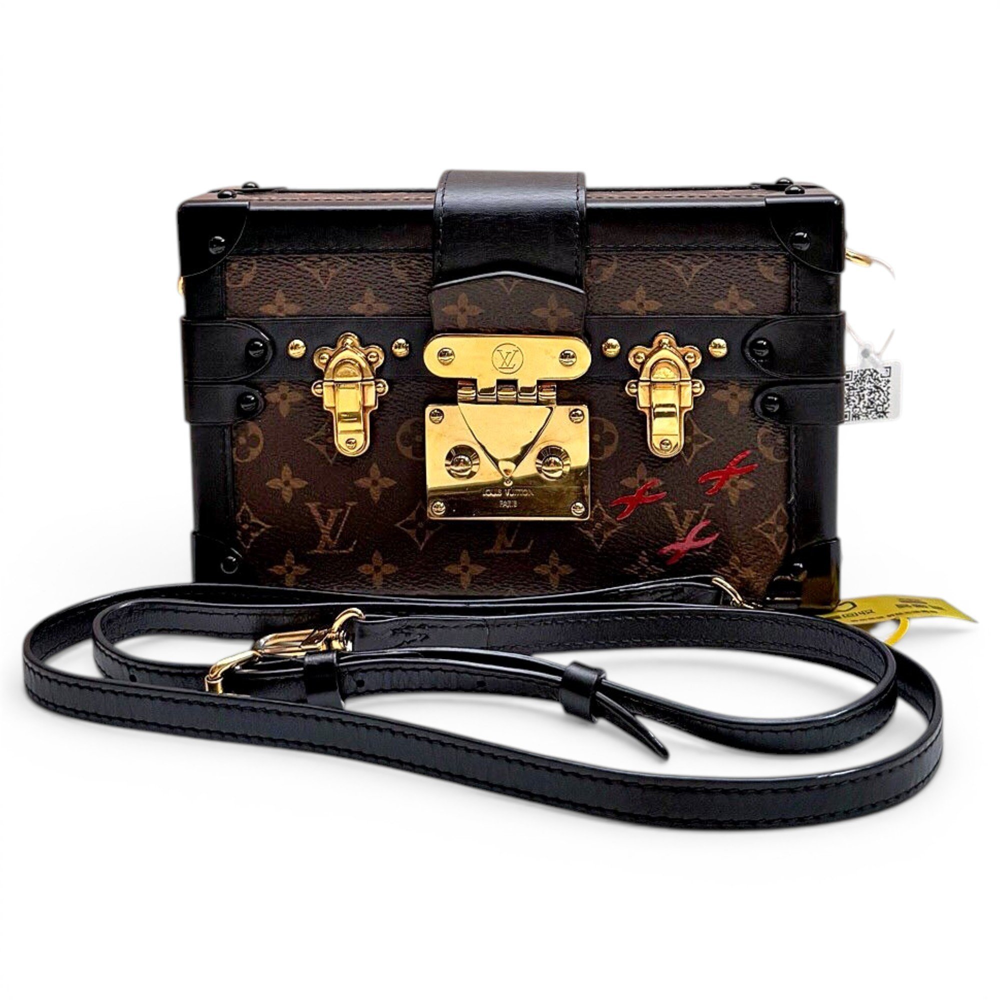 Petite Malle leather handbag
