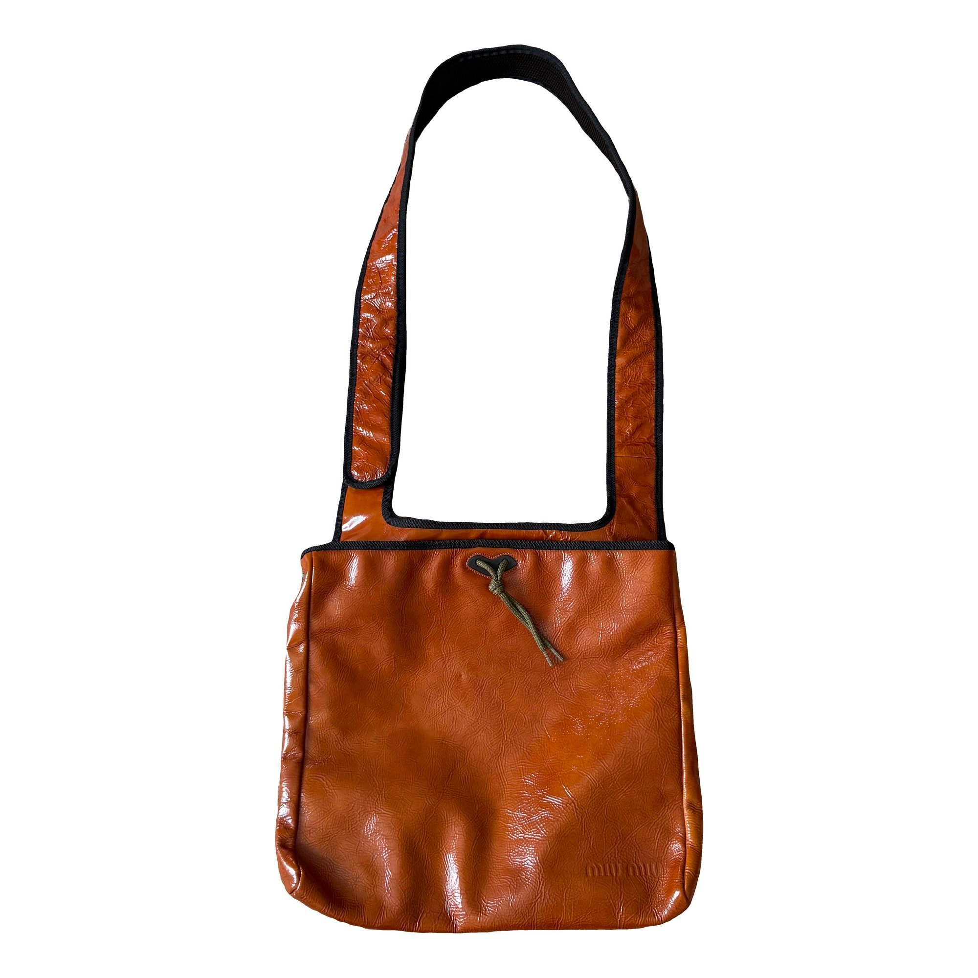 Patent leather handbag