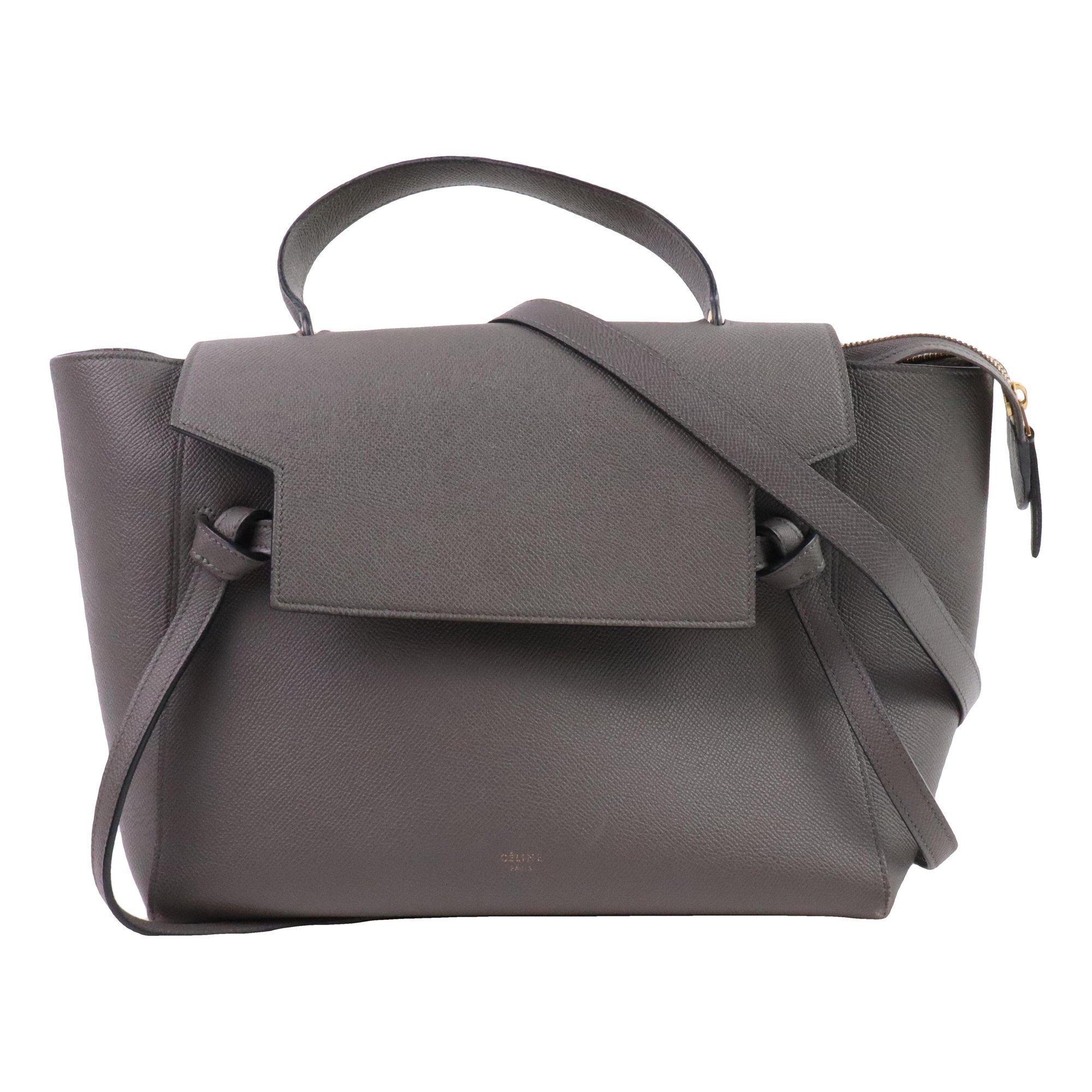 Belt leather handbag