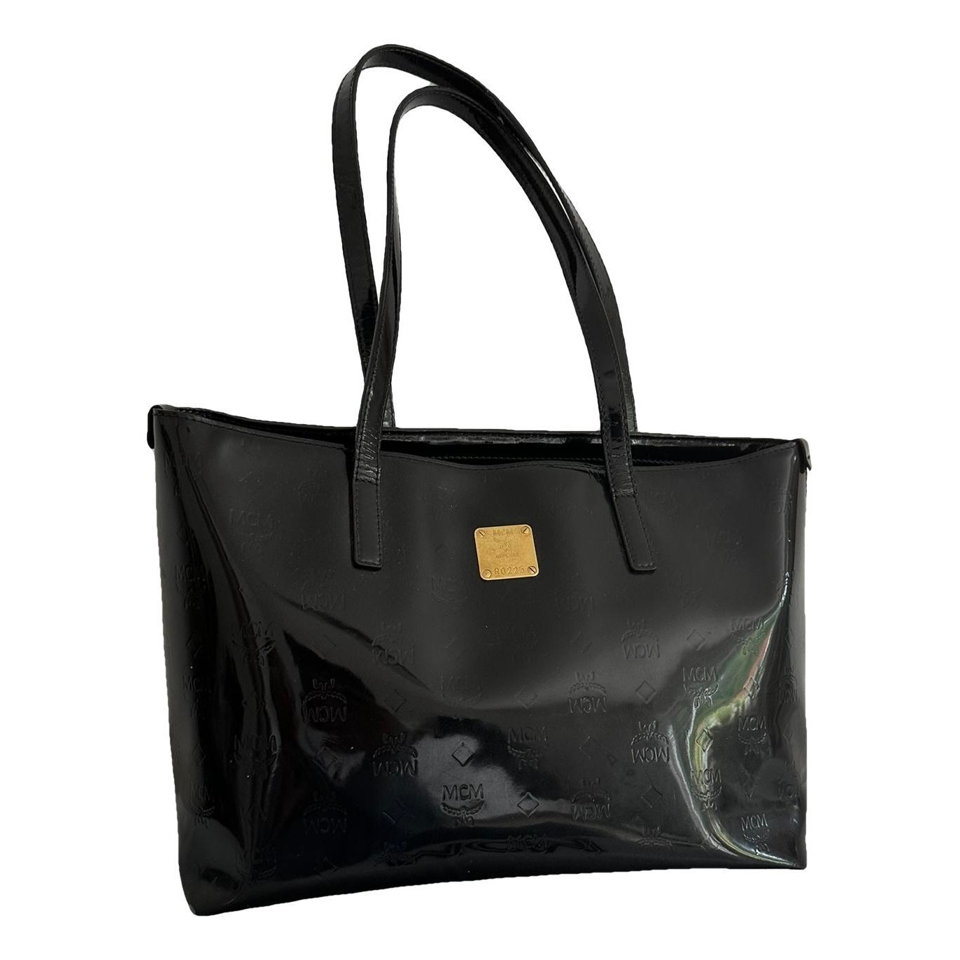 Patent leather tote