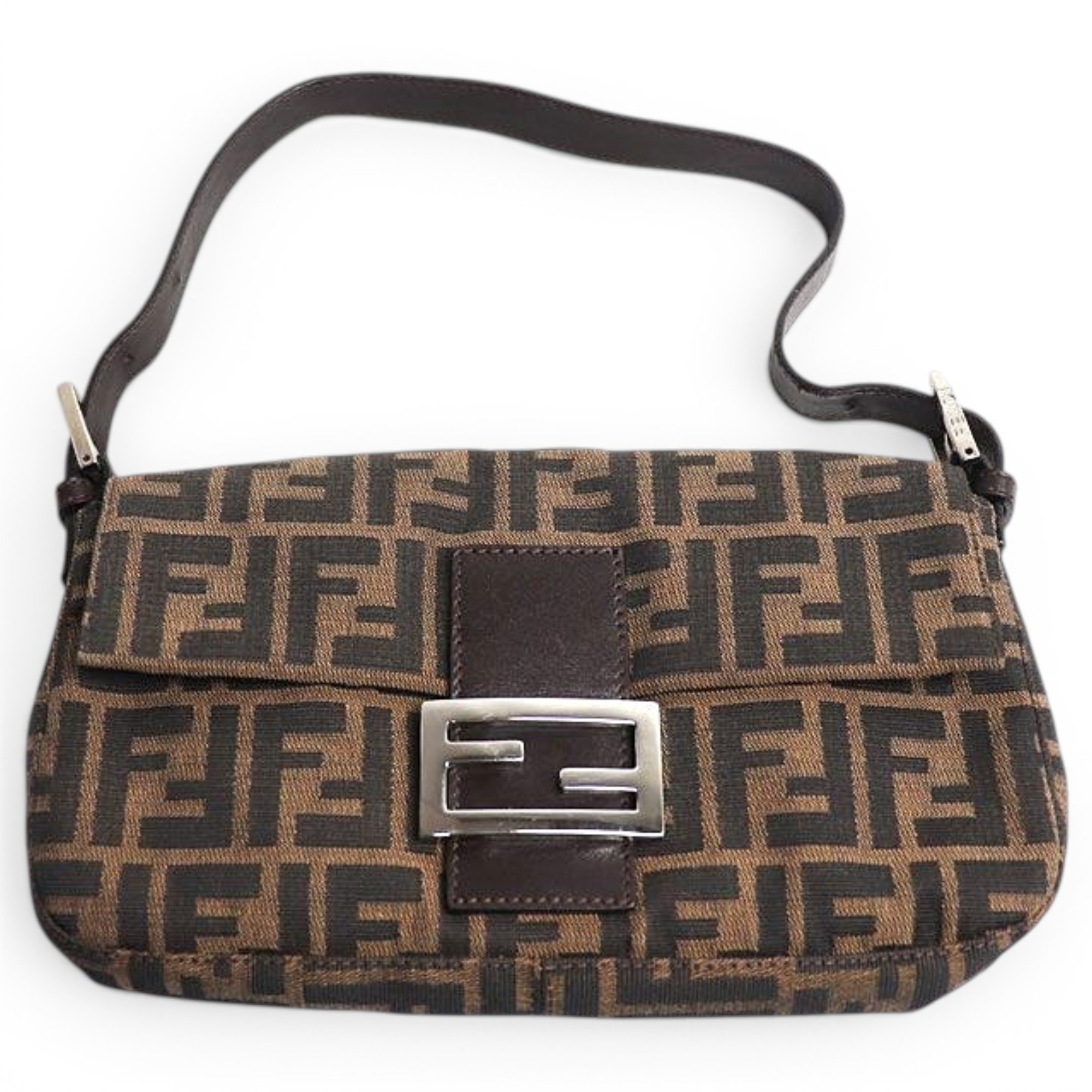 Pocket leather handbag