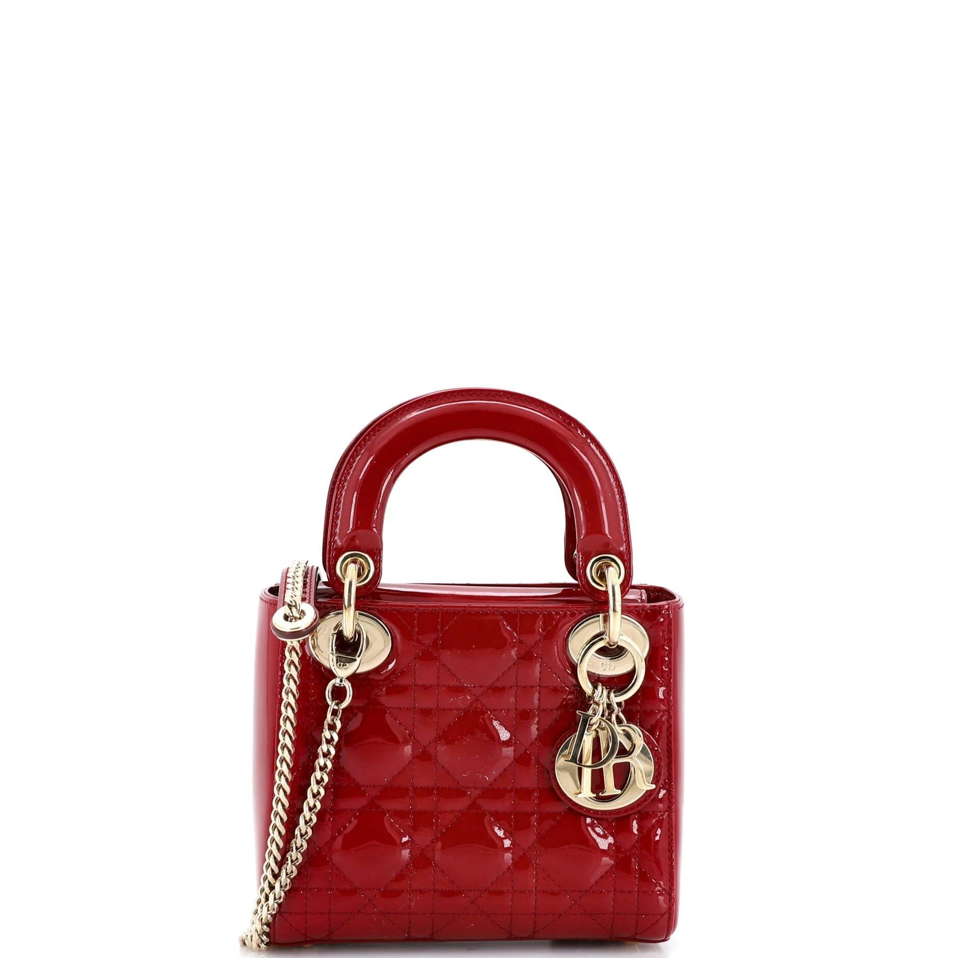 Patent leather handbag