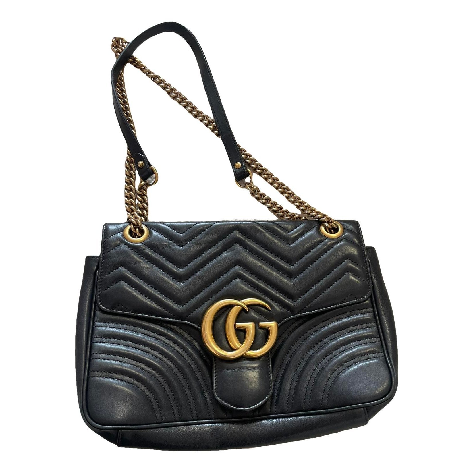 GG Marmont Flap leather crossbody bag