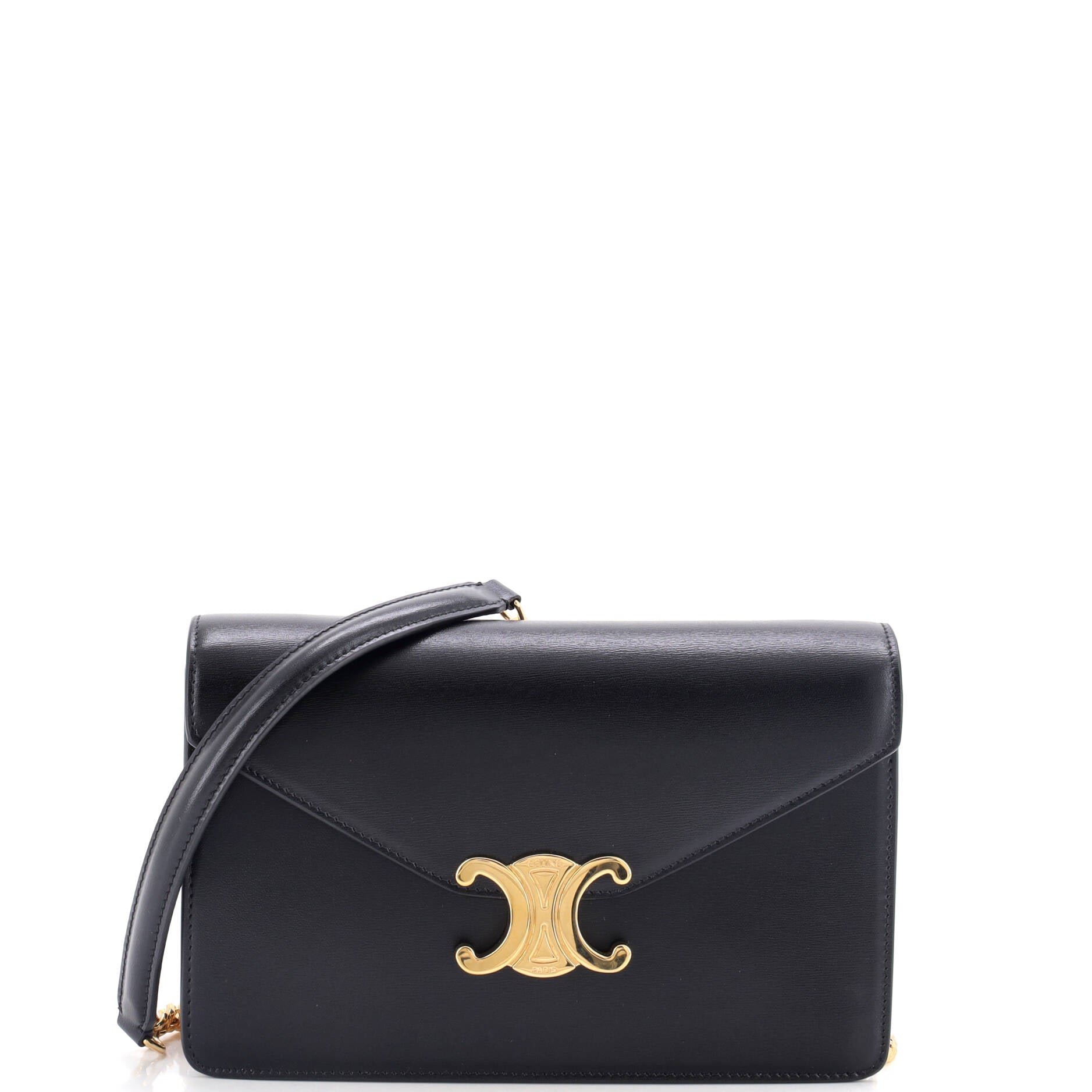 Margo Triomphe Wallet on Chain Leather