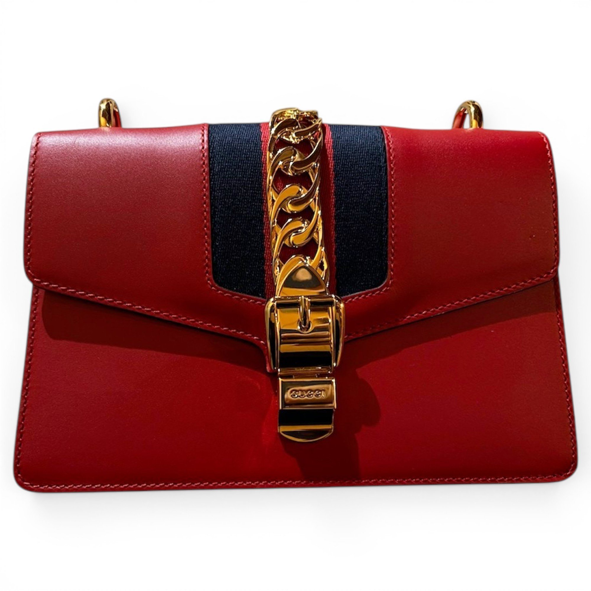 Sylvie Chain leather crossbody bag
