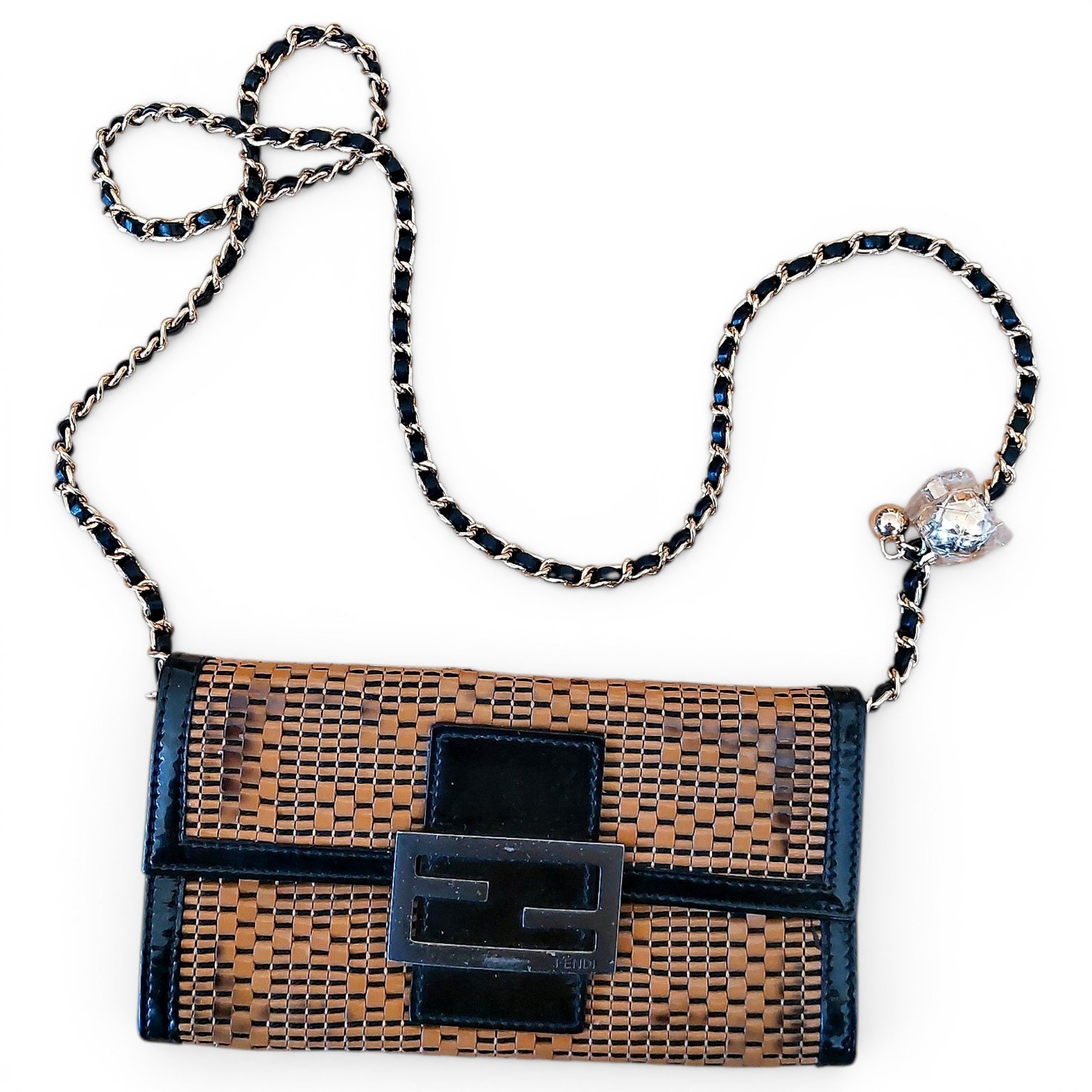 Baguette leather handbag