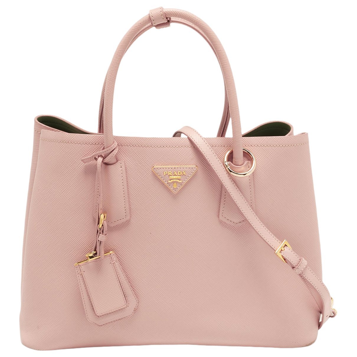 Double leather tote