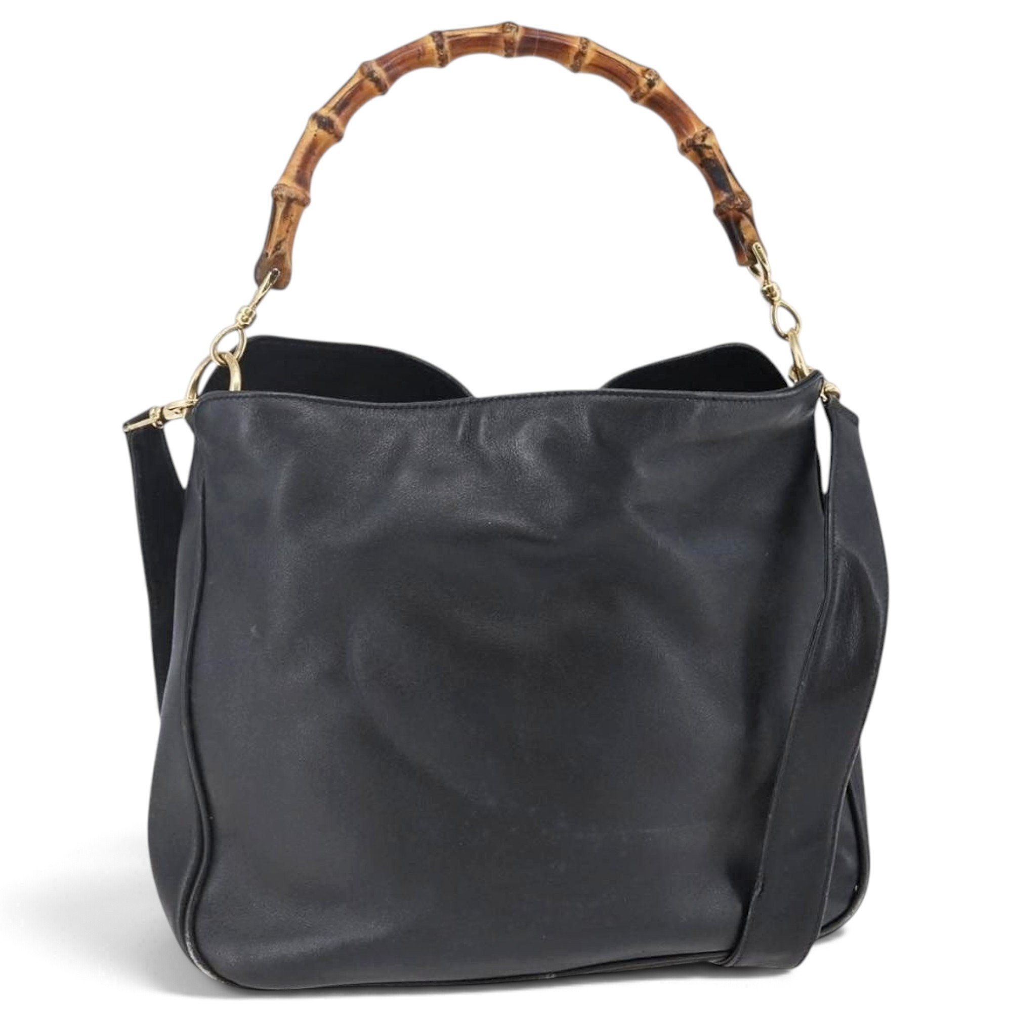 Bamboo leather handbag