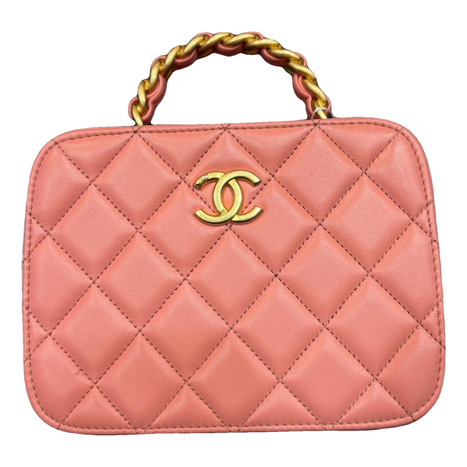 Vanity leather handbag