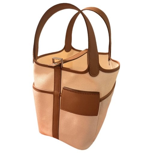 Picotin leather tote
