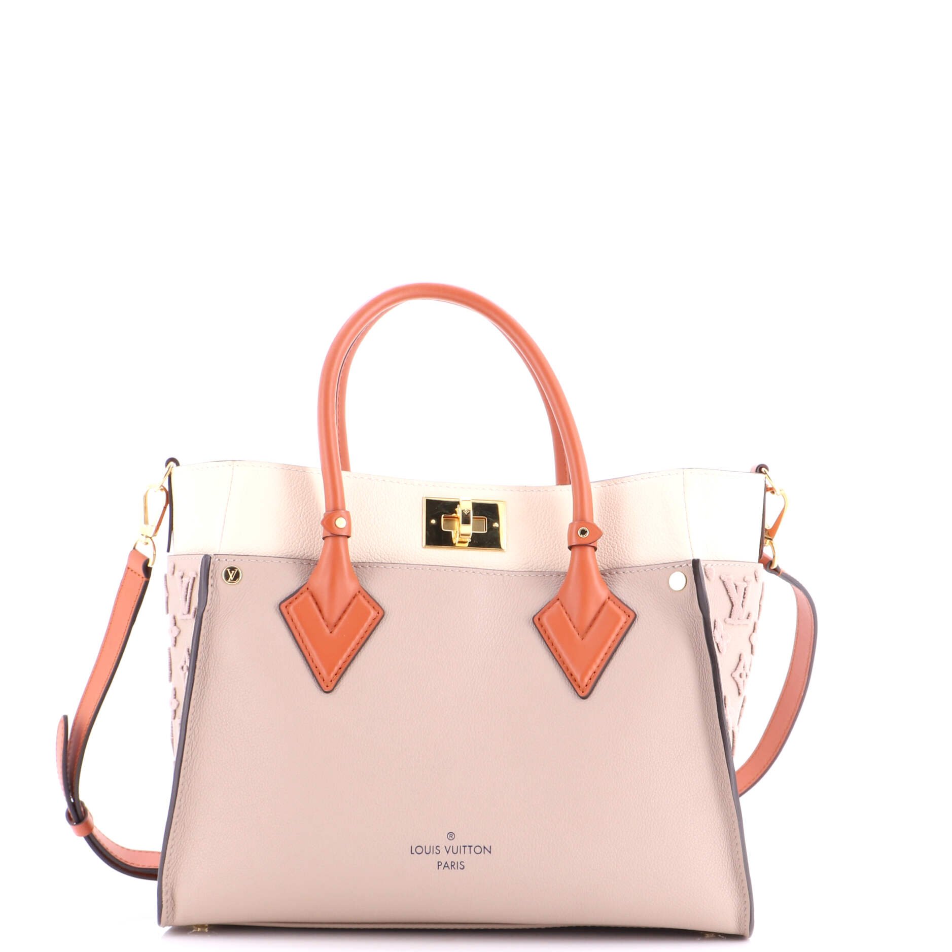 Louis Vuitton On My Side Tote Monogram Tuffetage Leather MM