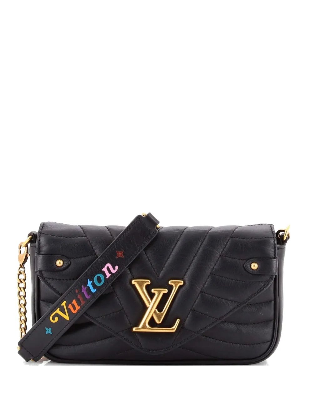 Louis Vuitton New Wave Chain Pochette Quilted Leather clutch bag