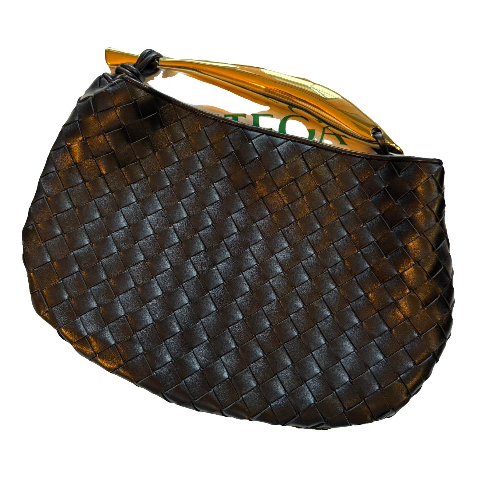 Leather clutch bag