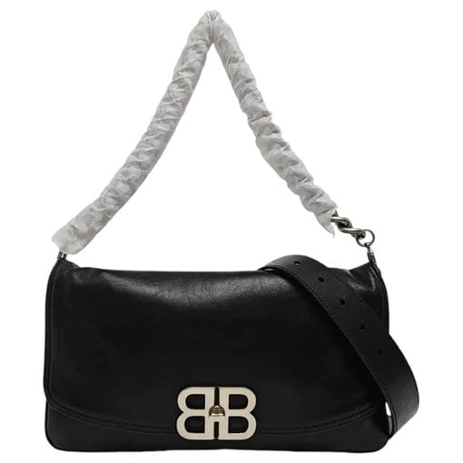 BB chain leather crossbody bag
