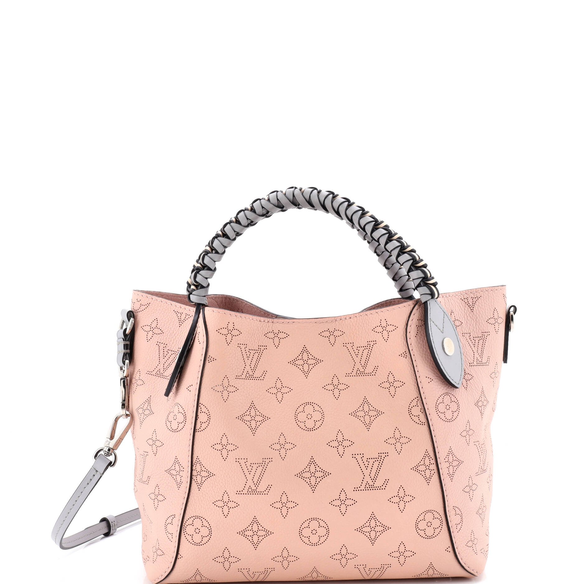 Louis Vuitton Braided Handle Hina Handbag Mahina Leather PM