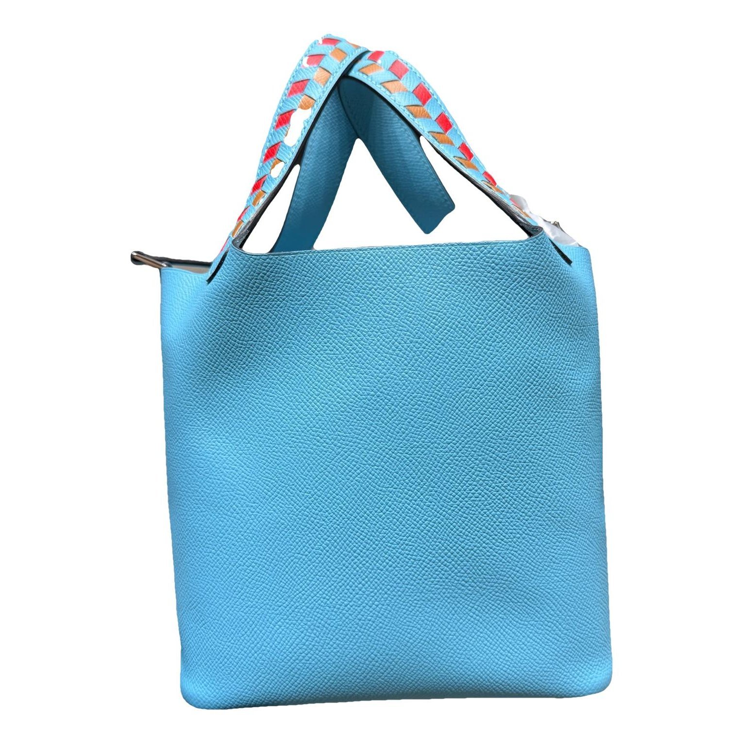 Picotin leather tote