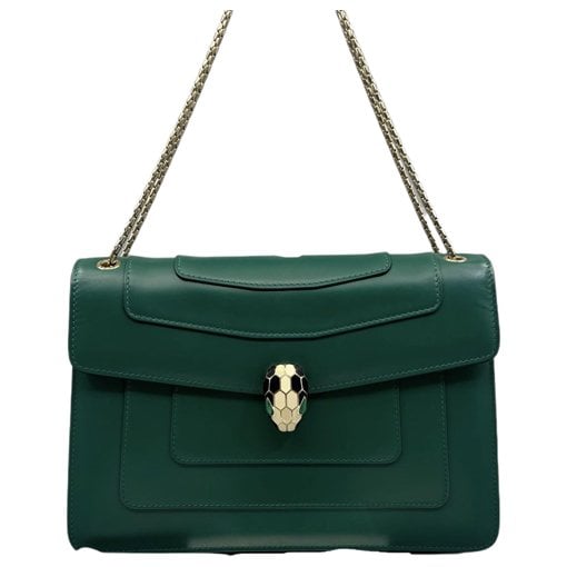 Serpenti leather handbag