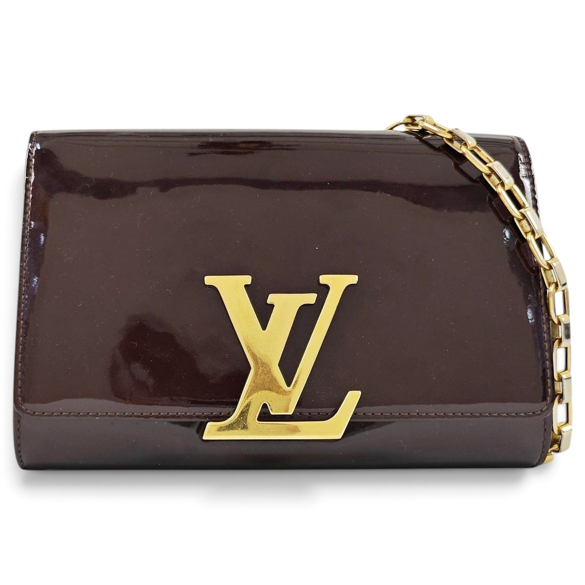 Louise patent leather handbag