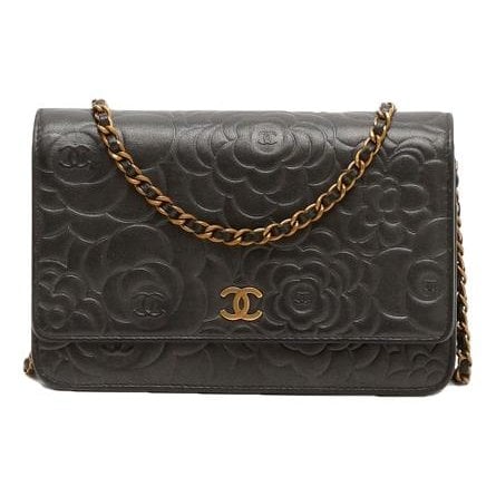 Wallet On Chain leather crossbody bag