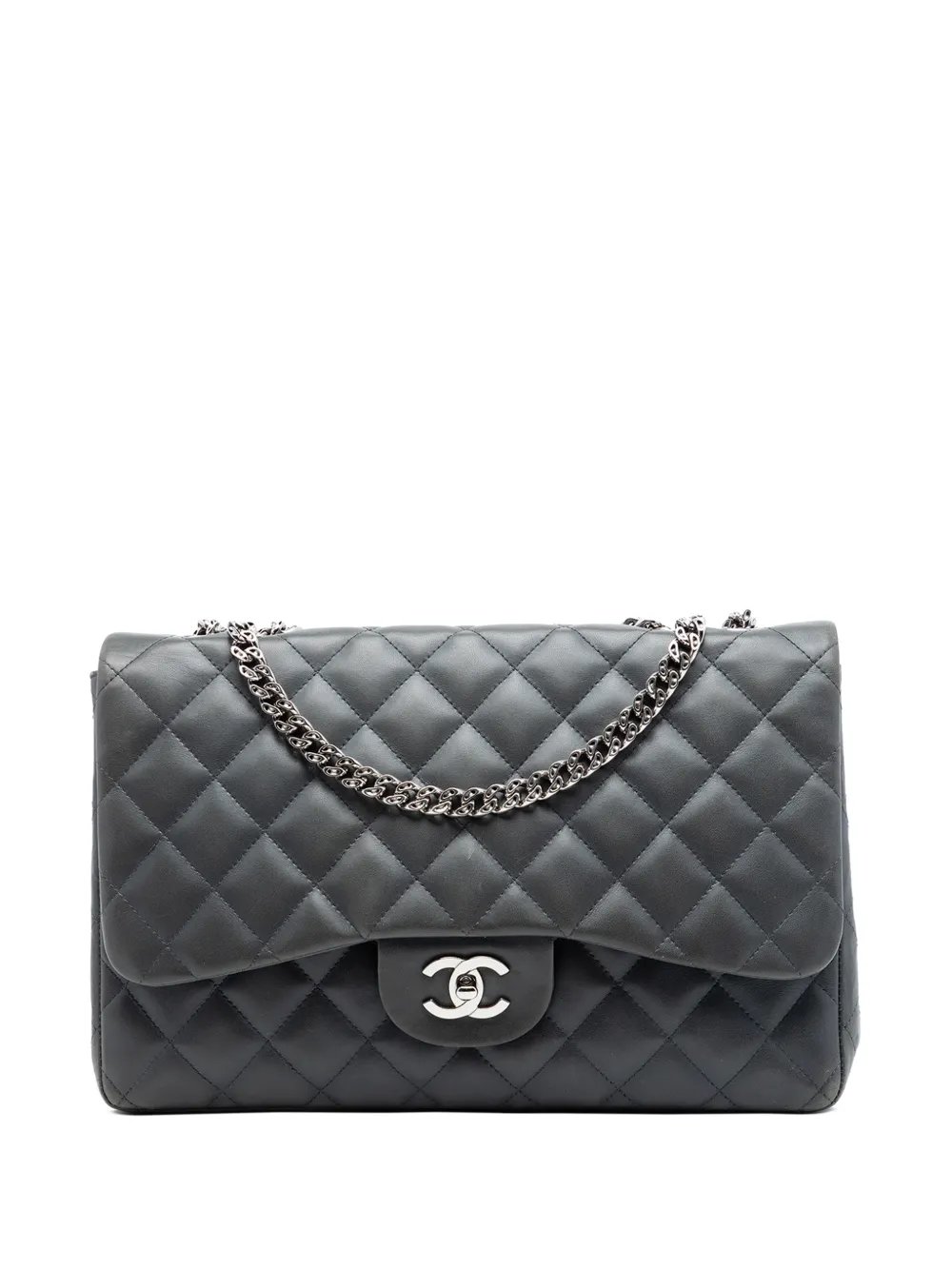 2006-2008 Jumbo Classic Lambskin Bijoux Chain Single Flap shoulder bag