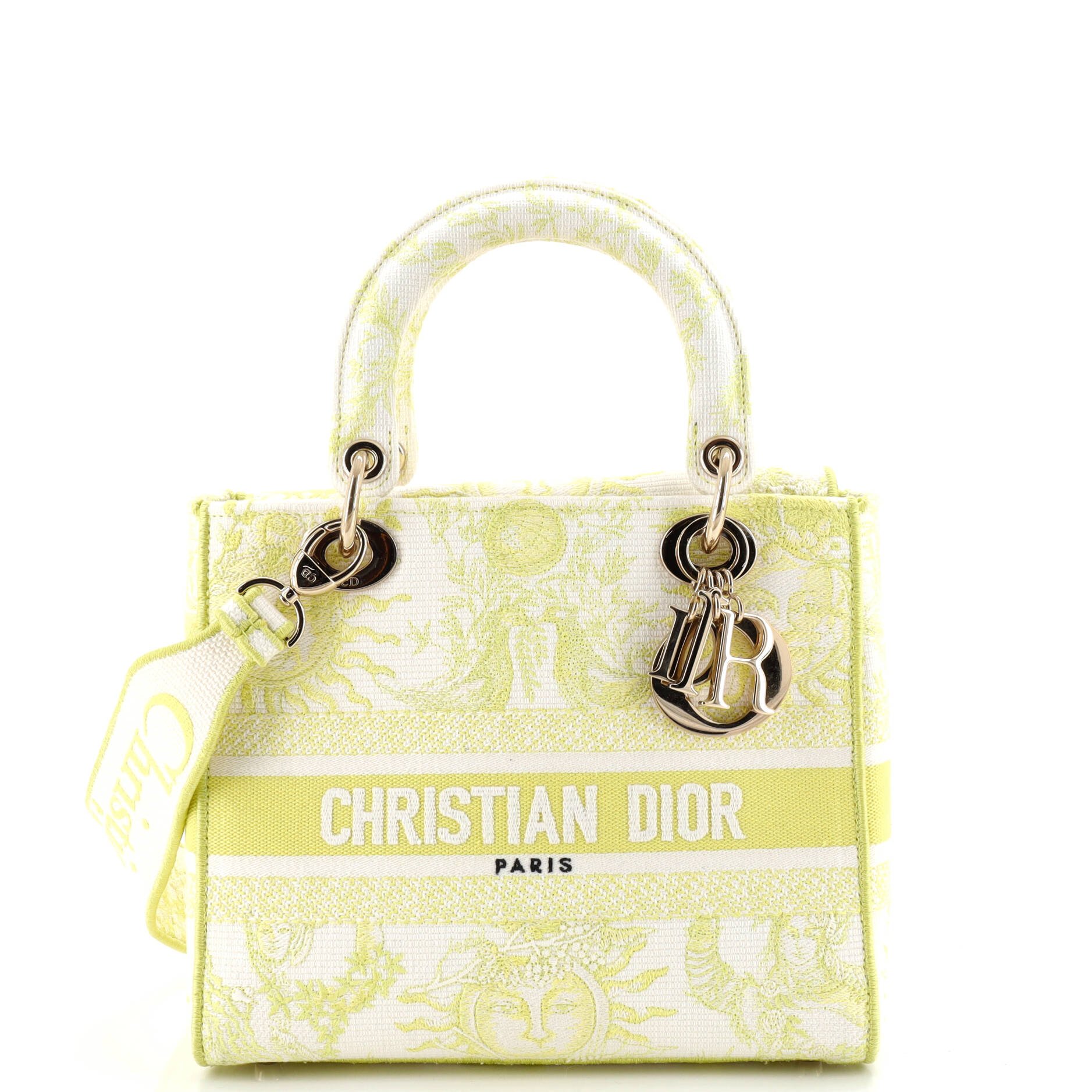 Dior Lady D-Lite Bag Embroidered Canvas Medium