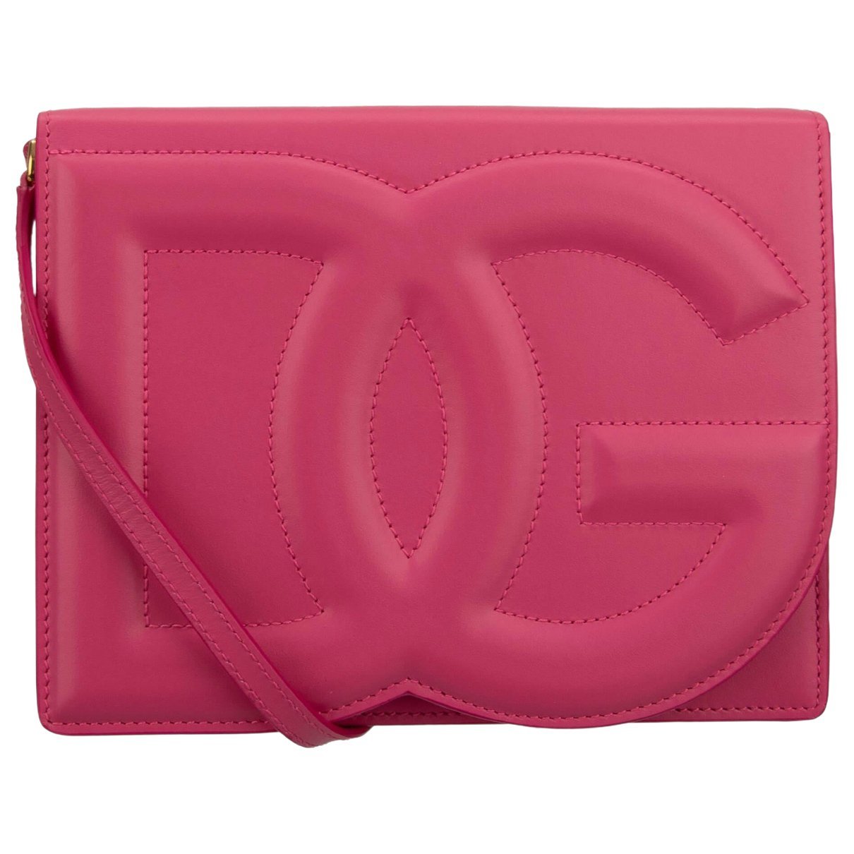 Leather clutch bag