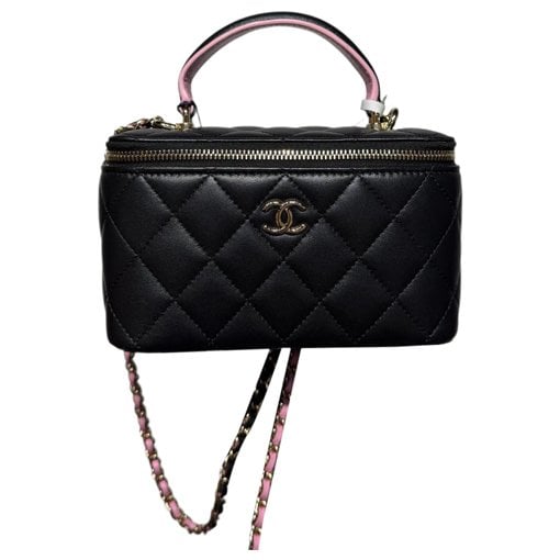 Vanity leather handbag