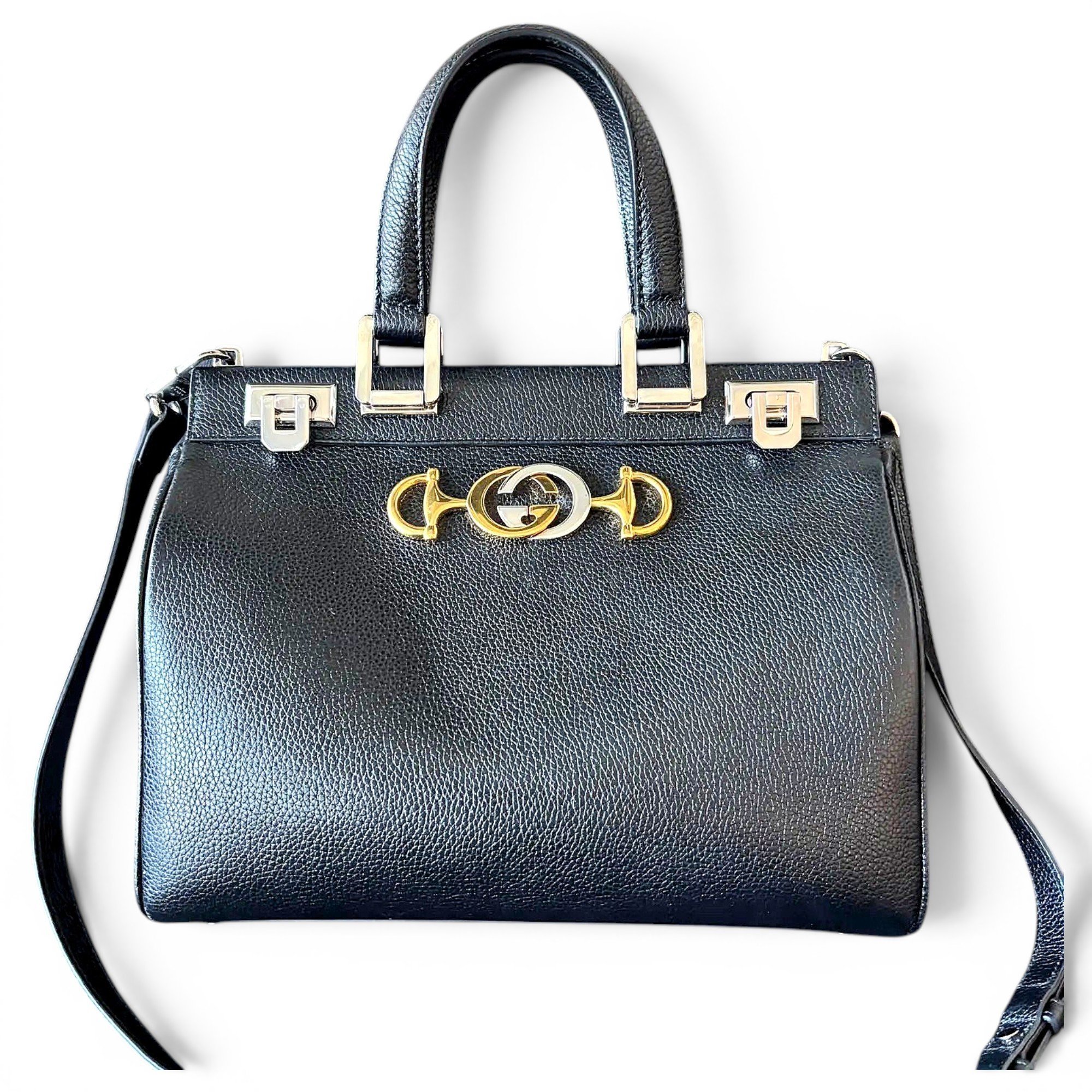 Zumi leather handbag