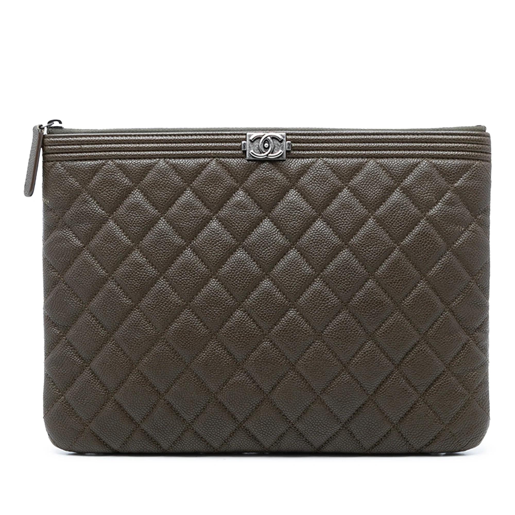 Boy leather clutch bag