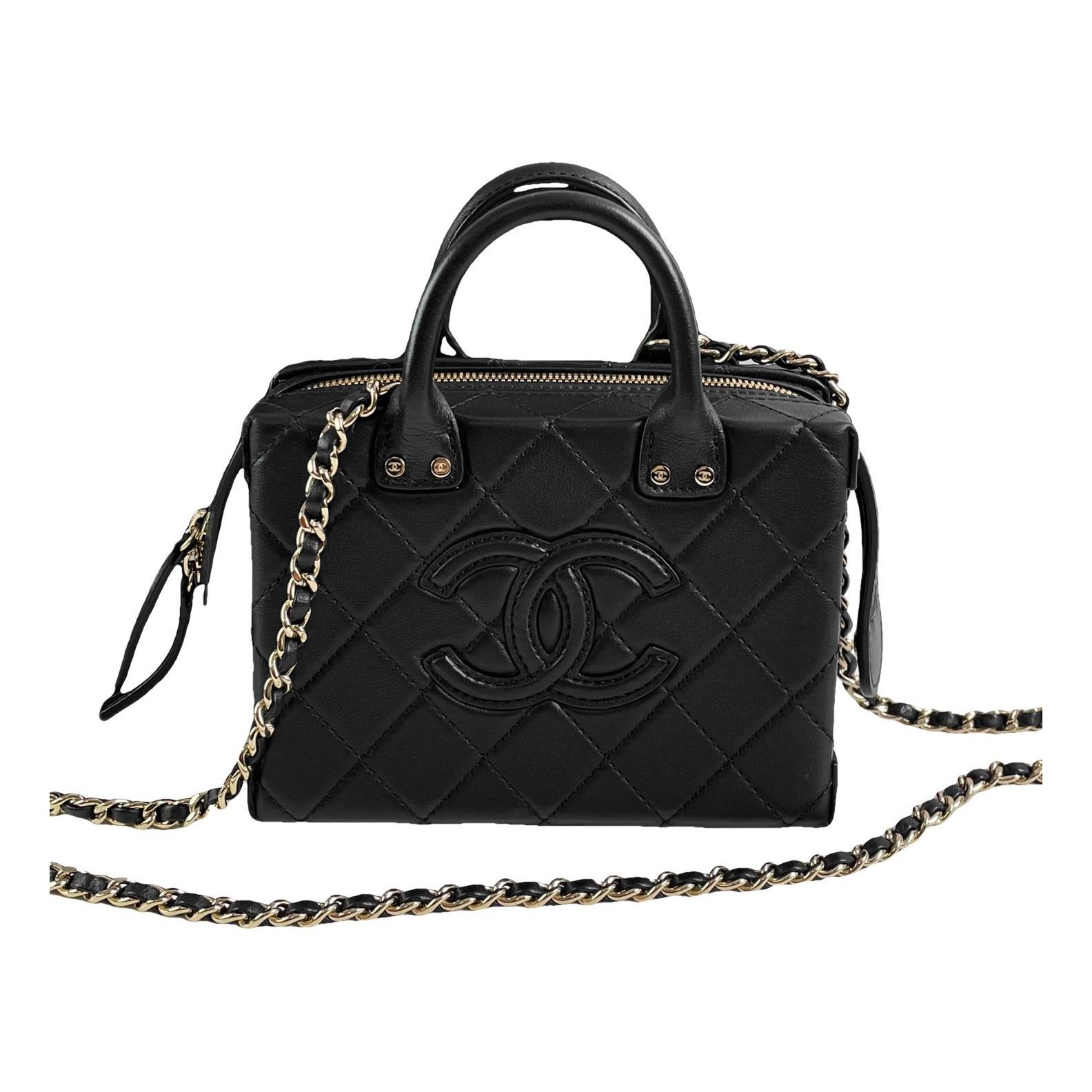 Vanity leather crossbody bag
