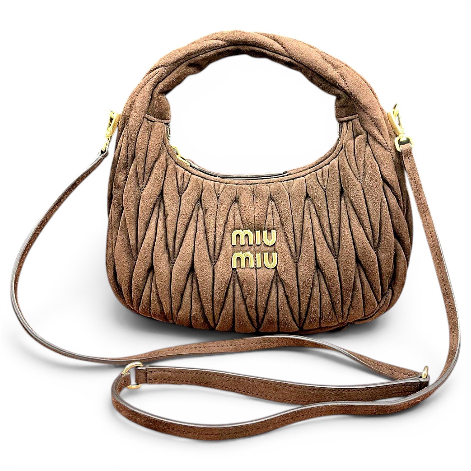 Miu Wander leather handbag