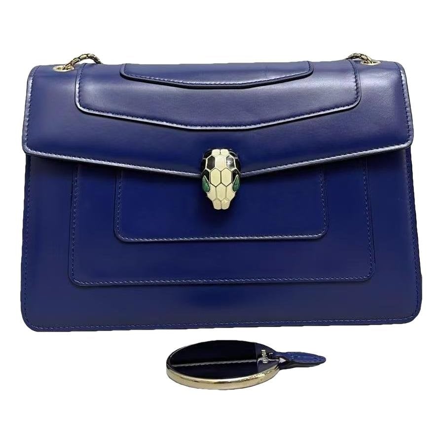 Serpenti leather handbag