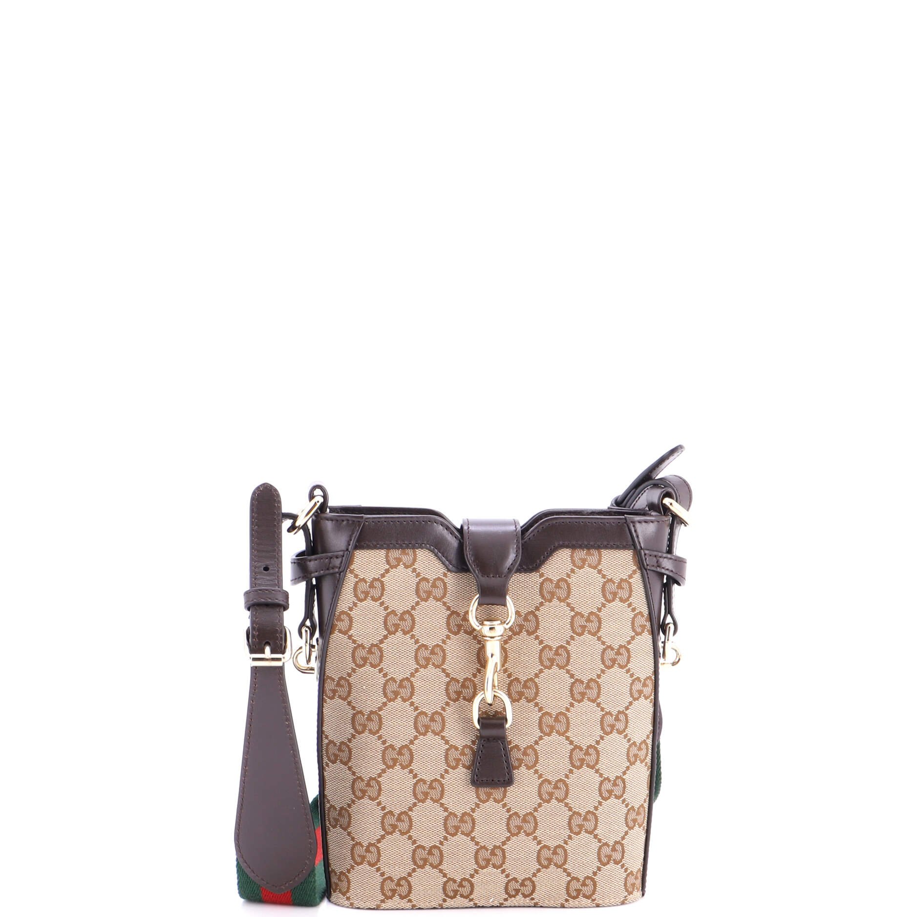 Bucket Bag GG Canvas with Leather Mini