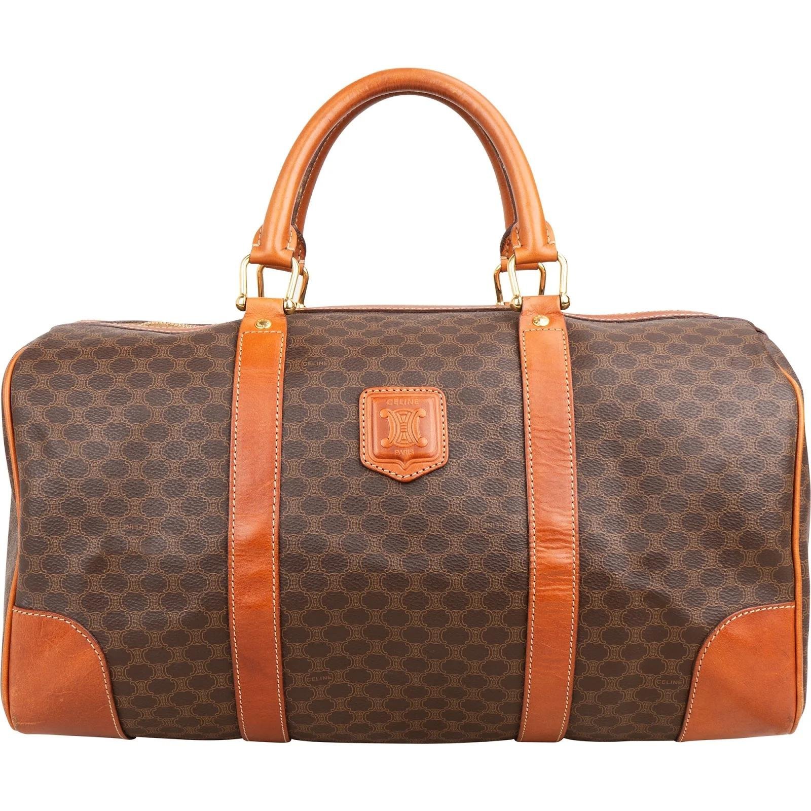 Leather travel bag
