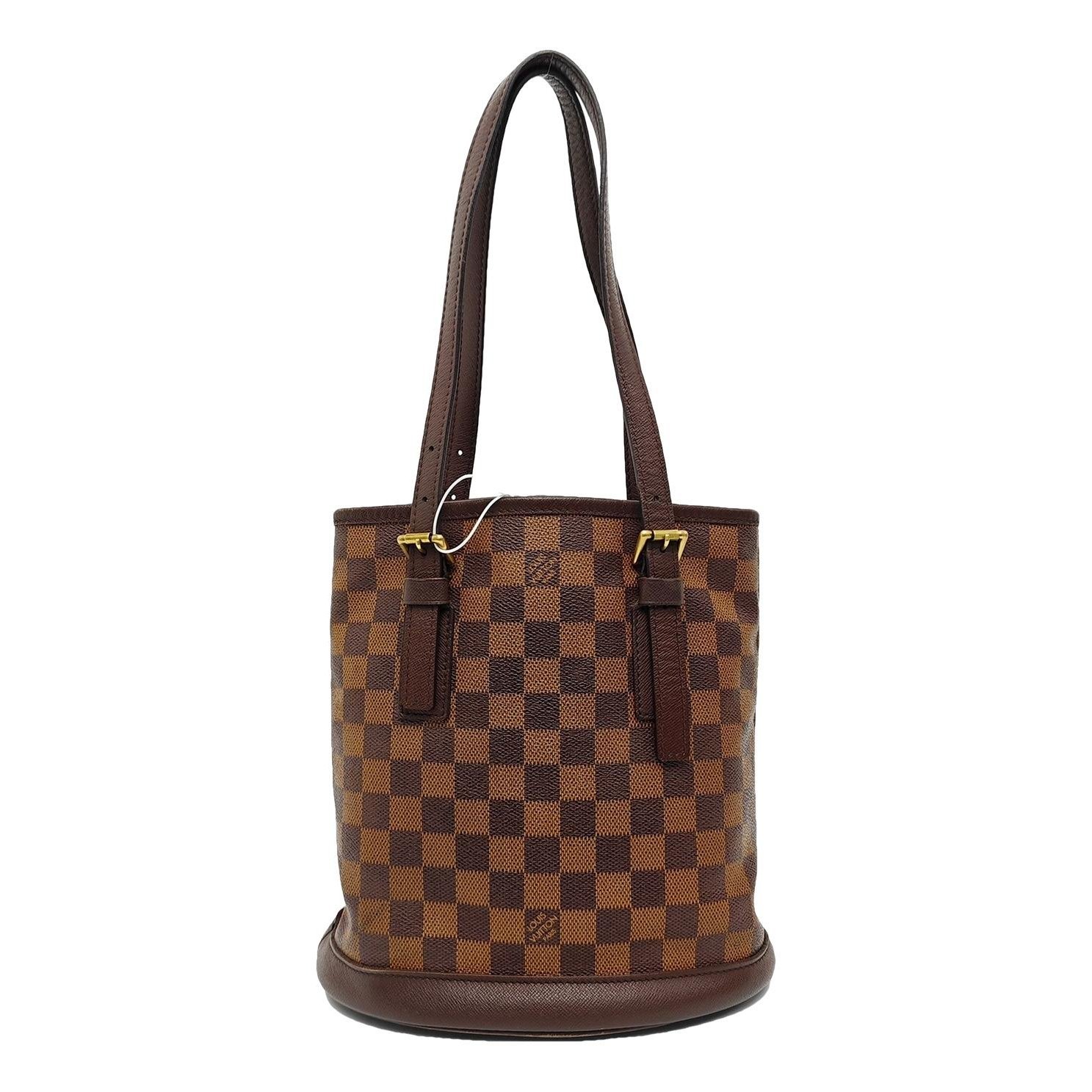 Bucket leather handbag