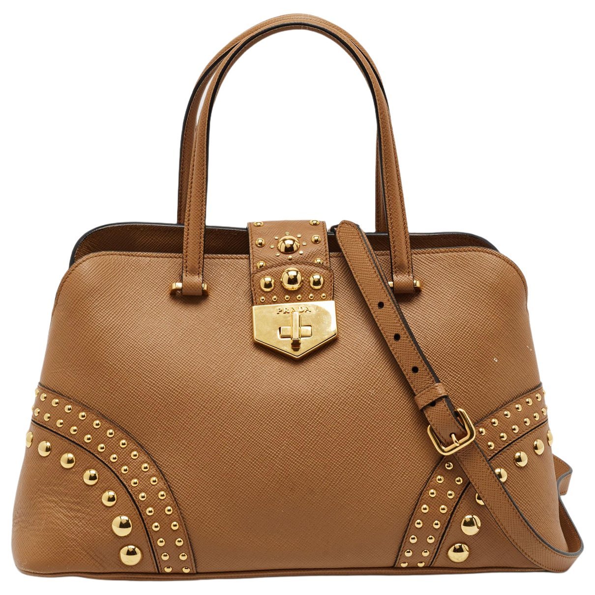 Promenade leather satchel