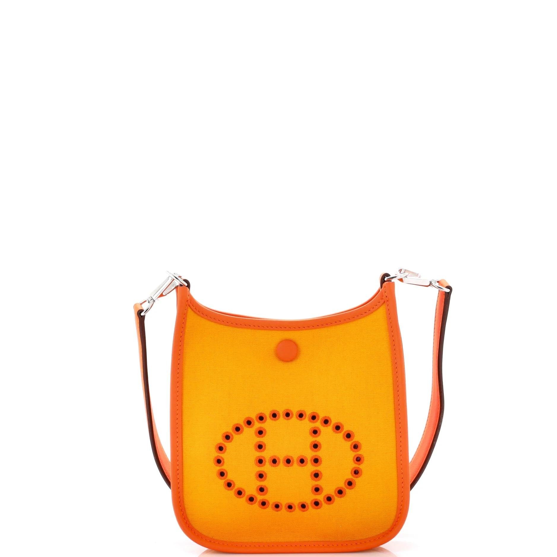Hermes Evelyne Handbag Orange 2023