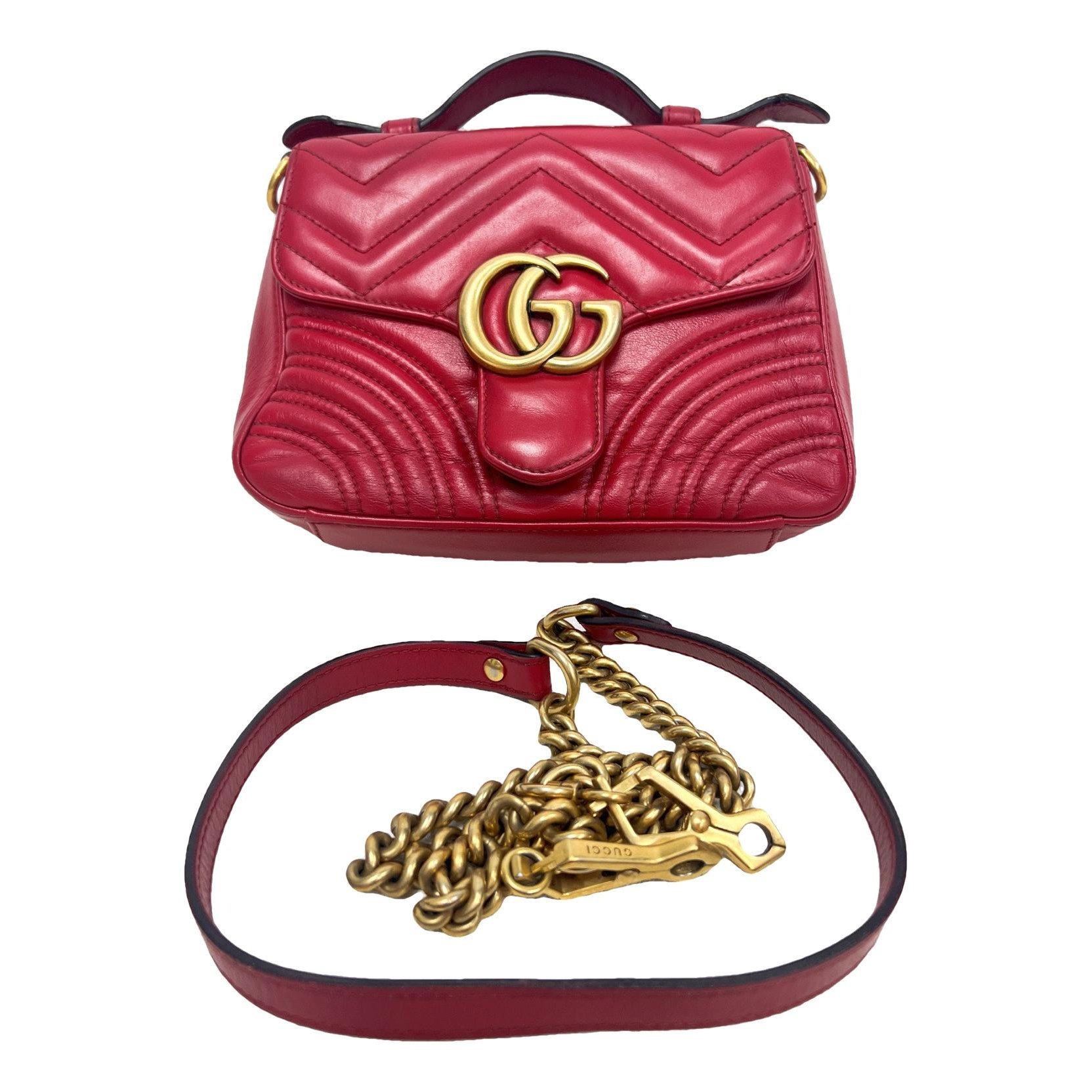 GG Marmont Flap leather handbag