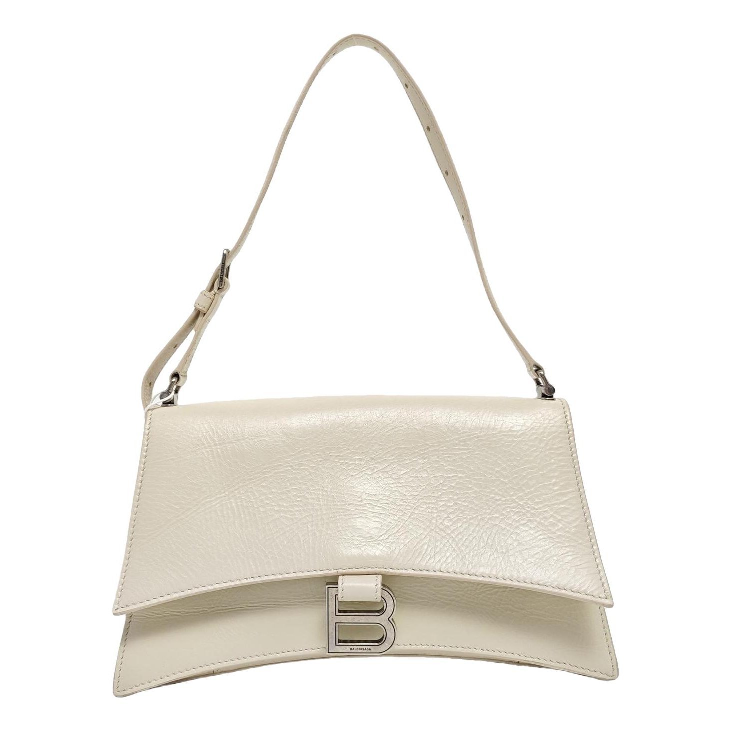Crush leather handbag