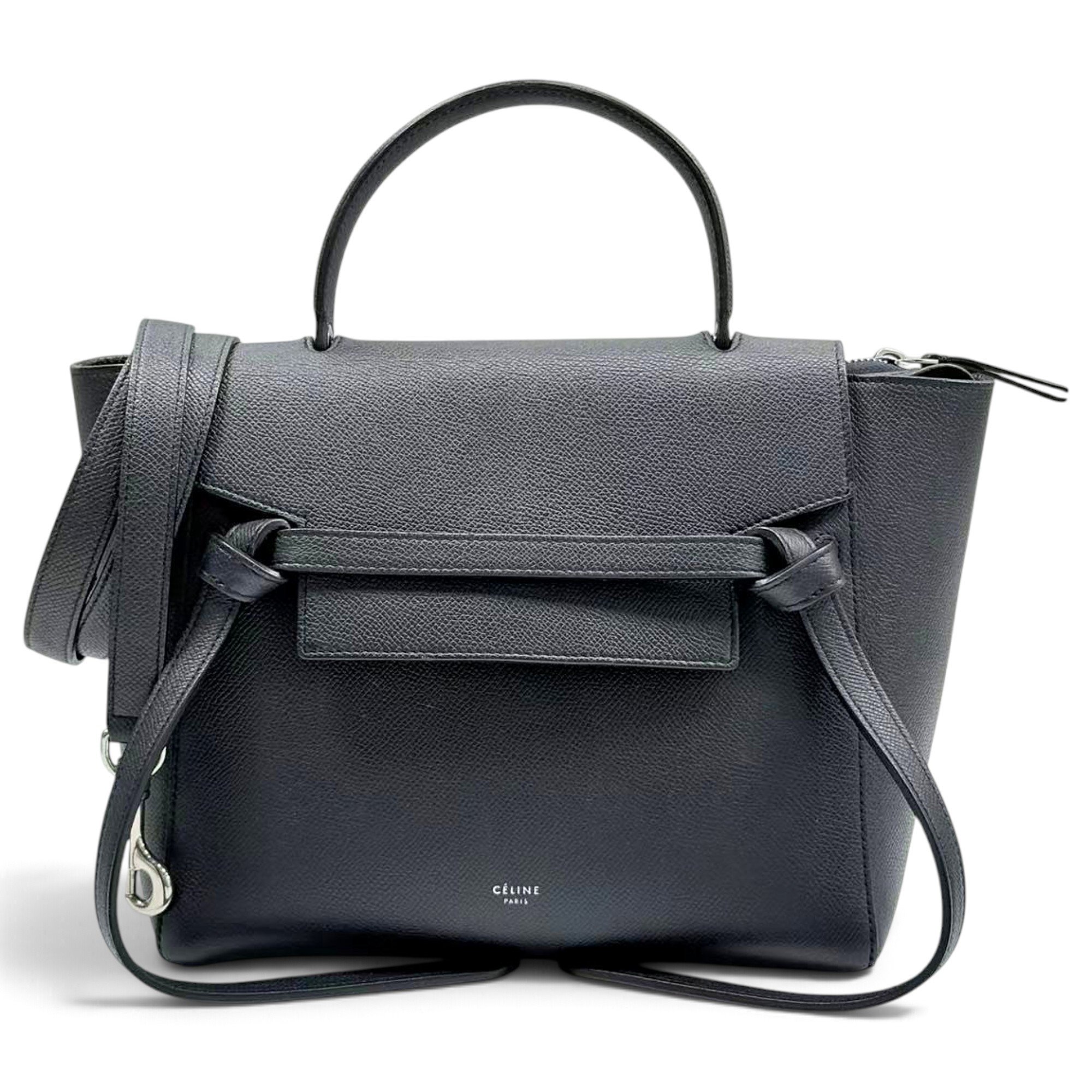 Belt leather handbag