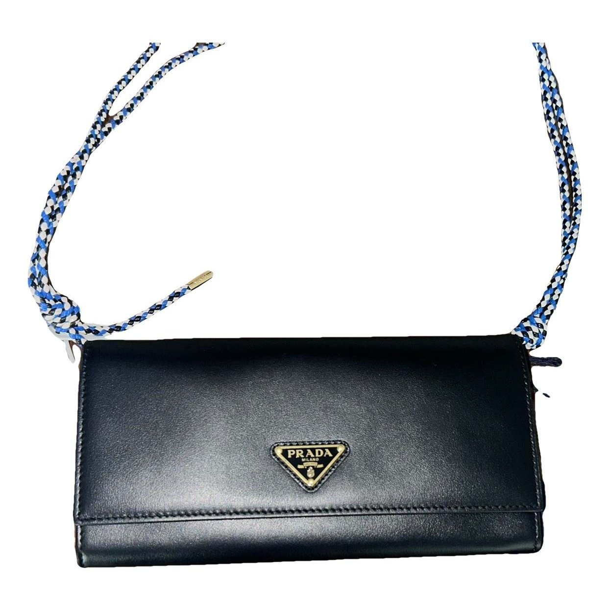 Leather clutch bag