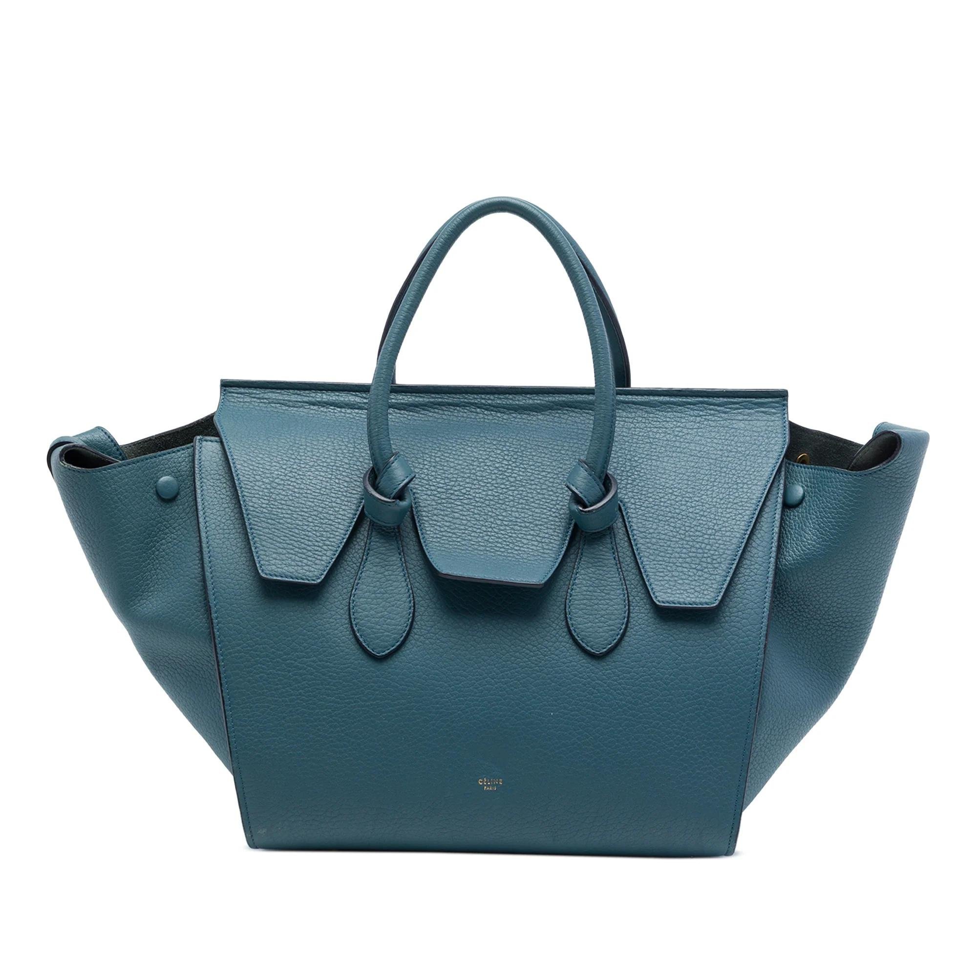 Tie pony-style calfskin handbag