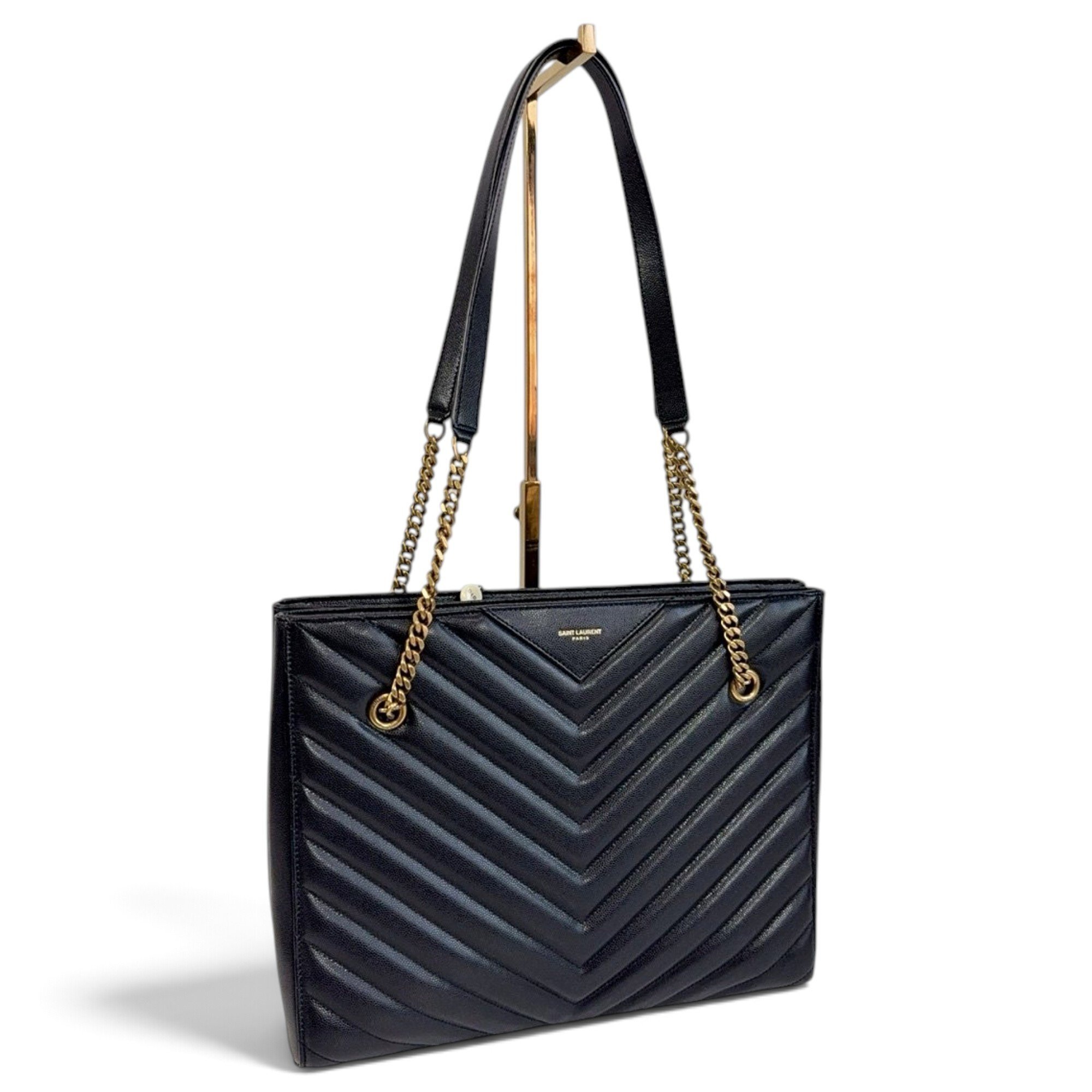 Shopping monogramme leather handbag