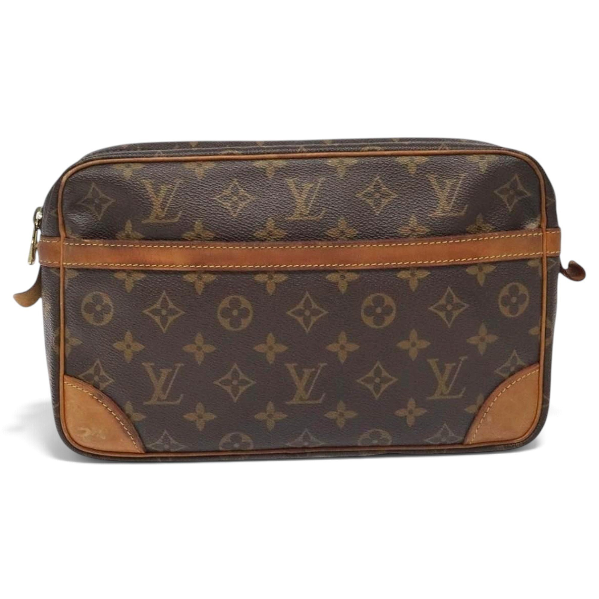 Leather clutch bag