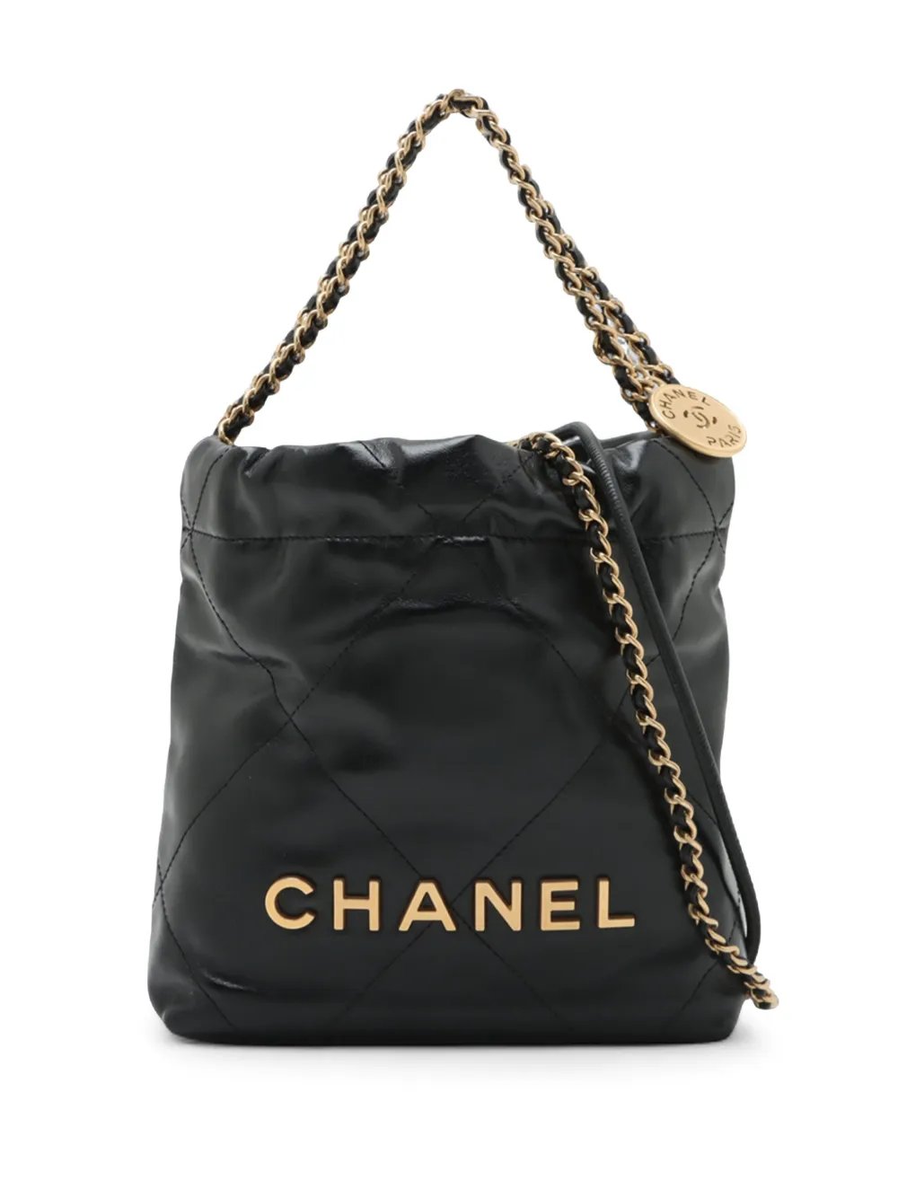2021-2026 Mini Shiny Calfskin 22 Handbag satchel
