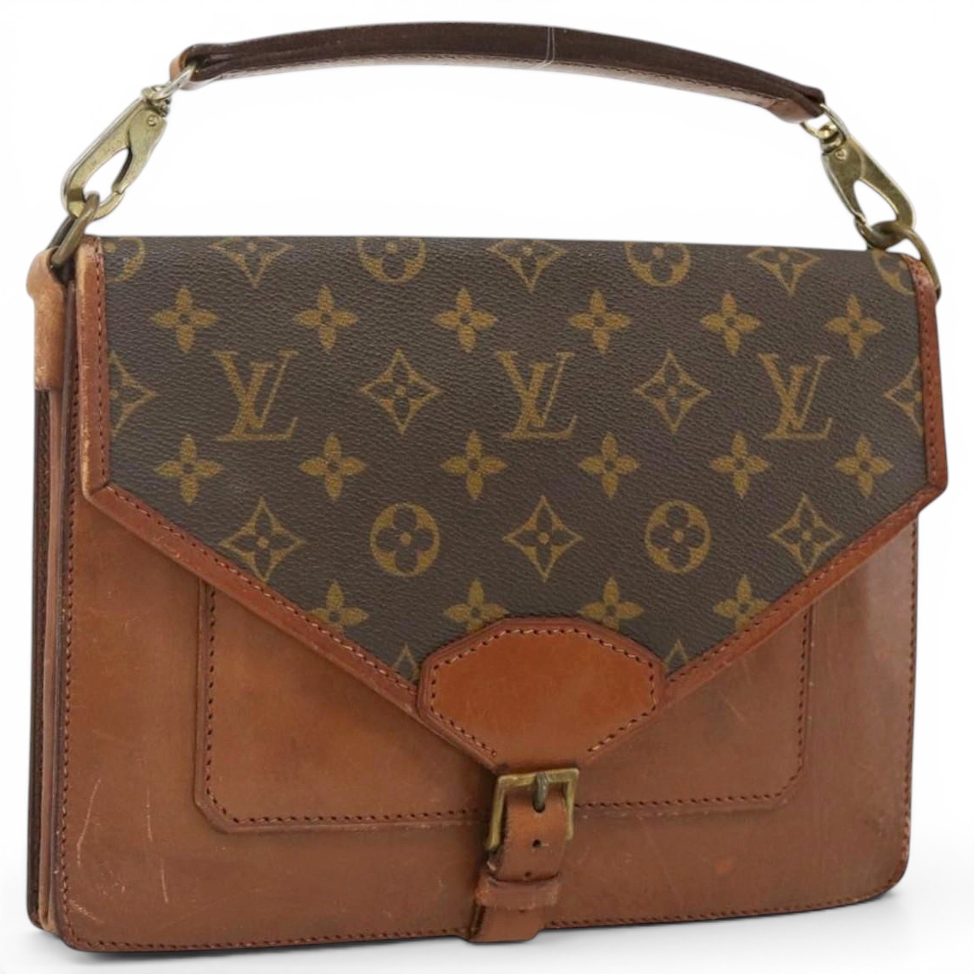 Biface cashmere handbag