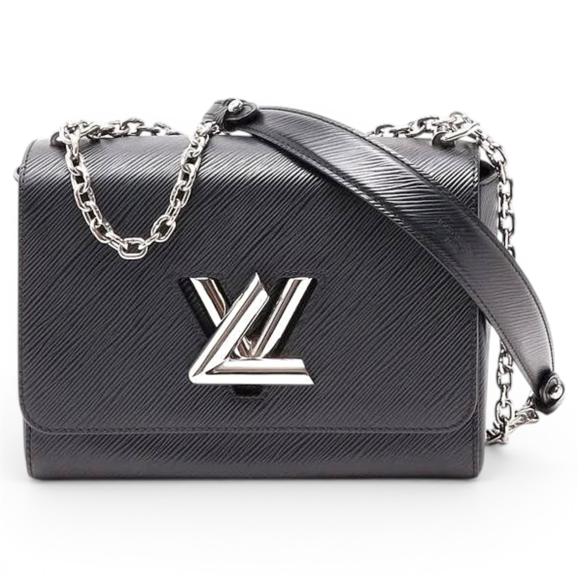 Twist leather handbag