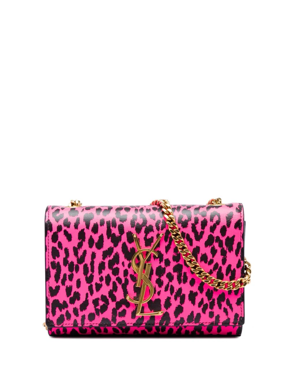 2014 Small Calfskin Leopard Print Monogram Kate crossbody bag